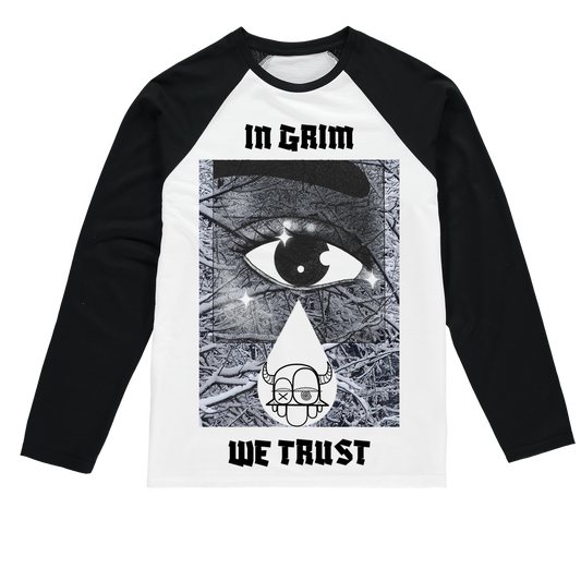 IN GRIM WE TRUST Sublimation Baseball Long Sleeve T-Shirt