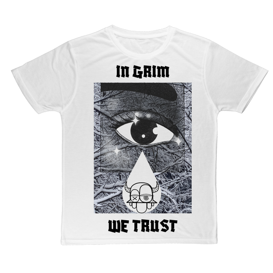 IN GRIM WE TRUST Classic Sublimation Adult T-Shirt